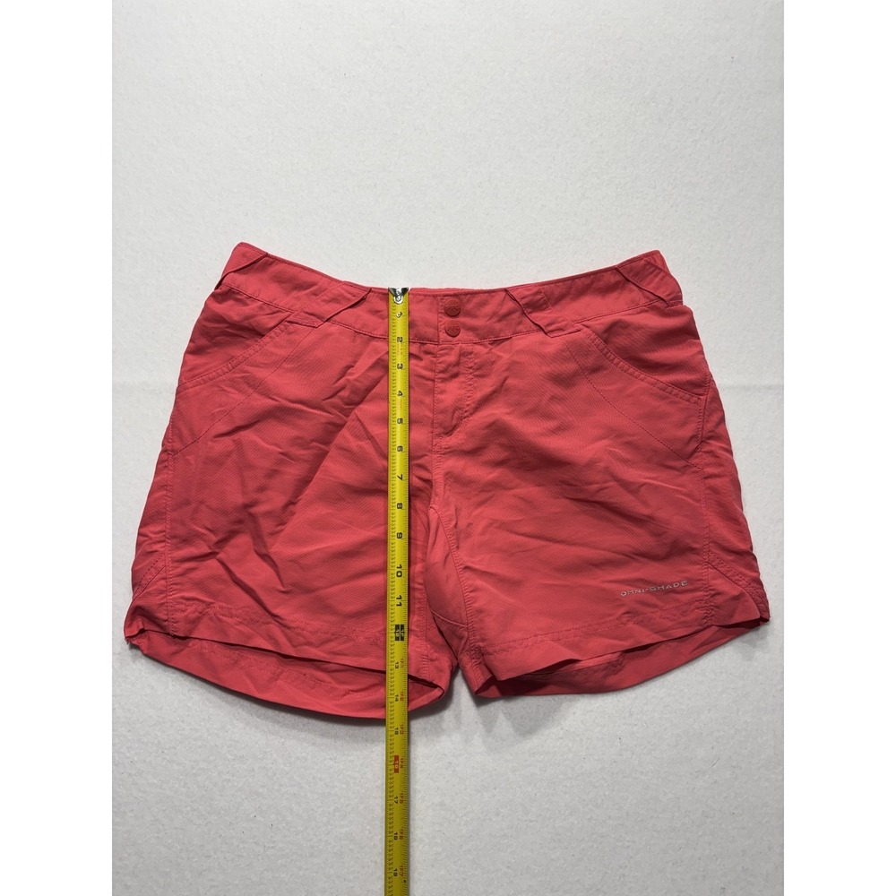 Columbia PFG Shorts Womens M Pink Omni-Shade Fishing Quick Dry UV Lightweight - Picture 4 of 11